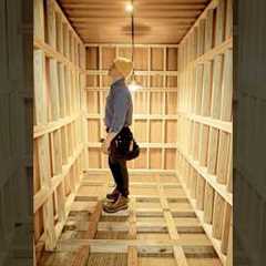 Building a Secret Underground Home Bar 😱  #secret #viral #bunker #secretroom #secretbuild #hidden