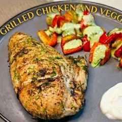Easy Grilled Chicken and Vegetables | Low Carb High Protein Dinner #Tastydishes #healthy 