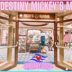 Disney Destiny Cruise Ship Mickey's Mainsail Shop Tour Vlog Come Shop With Me New Merch January 2026
