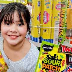 NO BUDGET! Random SHOPPING. $50 Challenge. Candy, Toys, and MORE