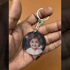 Circle Shape Custom Photo Keychain | Personalized Gift Idea | JoyPiks