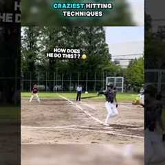 He Invented This IMPOSSIBLE Hitting Technique… 😳 #baseball #homerun