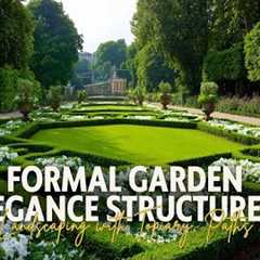 Formal Garden Elegance   Structured Summer Landscaping with Topiary, Paths & Classic Symmetry