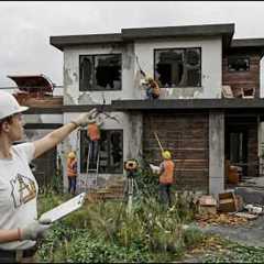 This Destroyed House Got an Incredible Minimalist Makeover - Full Rebuilt! (ASMR)