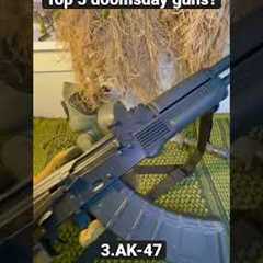 Top 5 guns for doomsday #doomsday #prepping #shtf #shorts #apocalypse #guns #gun #handgun #prepper ￼