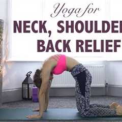 Yoga For Neck, Shoulder & Back Pain Relief {45 min} - YogaCandi