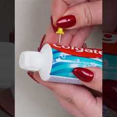 Toothpaste is full of surprises! 🚽💗🫧 #shorts #diy #bathroom #lifehacks