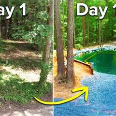 I built a Natural Swimming Pool | Full Construction Process
