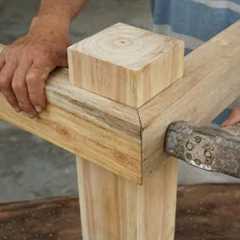 EXTREME SIMPLE Traditional Japanese Wood Joinery - Hand Cut Three-Way Wood Joints Structure