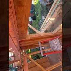 Roof Framing Progress on a Home Addition | Step Up Construction Bay Area