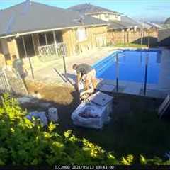Fibreglass Pool Installation and landscaping Australia - Swimming Pool Time Lapse