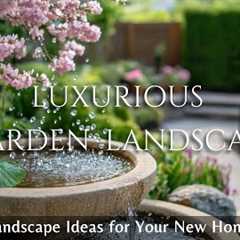 Effortless Elegance: Simple Yet Luxurious Garden Landscape Ideas for Your New Home