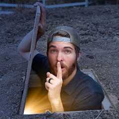 Overnight INSIDE Hidden Underground Tiny House!