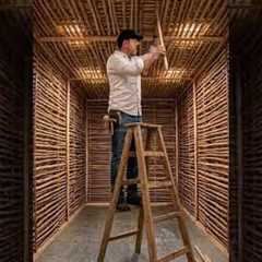 We Built a Secret Room Under the Desert #timelapse #timelapsebuild