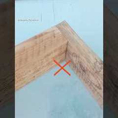 Woodworking tips and tricks! How to make a reliable corner joint for boards of different sizes