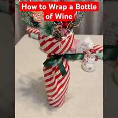 #diy #christmas #gift #giftideas #giftwrapping #wine #bottle #top #usa #reels