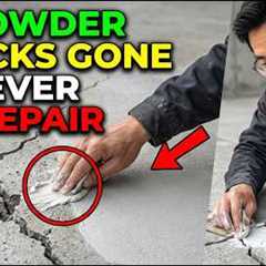 $1 Powder KILLED Cracks In Walls Driveways & Garages FOREVER. Contractors BURIED It
