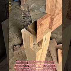 Satisfying Japanese Joinery: No Brackets, No Nails, Just Precision 🪵 #woodworking #tips #tricks..