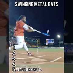 Top 5 MLB PLAYERS SWINGING METAL BATS!