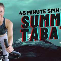 45 MINUTE SPIN CLASS: SUMMIT TABATA HIIT | INDOOR CYCLING WORKOUT (WITH TIMER)