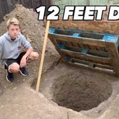 I dug an underground bunker in my backyard