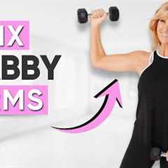 8 Minute Arm Workout With Weights | Banish Bat Wings | Triceps, Biceps, shoulder Workout!