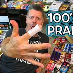 HUNDREDS of Gag PRANKS!!  **Unboxing & Pranking!**