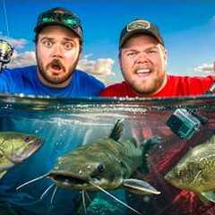 Underwater Fishing Challenge!!! (Insane Footage)