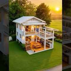 From Empty Land to a Dream Garden House Built by a Farmer