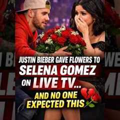 Justin Bieber Gave Flowers to Selena Gomez on LIVE TV… And No One Expected This
