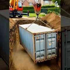The Ultimate Shipping Container Home Transformation (Underground Edition)#viralvideo #viralshort