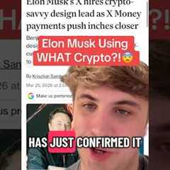 Elon Musk Using WHAT Crypto?!🚨😨