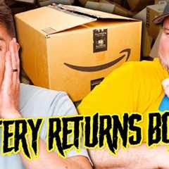 What's Inside a $35 AMAZON MYSTERY BOX?! (hint: We Got WAY MORE Than We Paid) - ROUND 3!