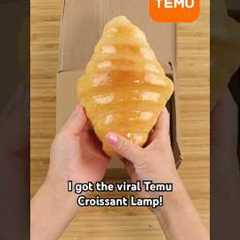 Is the viral Temu lamp a real croissant?! 🥐 #bread #funny #products #aliexpress #amazon #satisfying