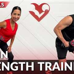 Full Body Strength Training with Dumbbells at Home - 40 Min Dumbbell Weights Workout for Women..