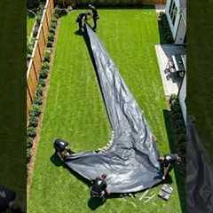 This Garden Has Turned Into a Nike Pool! 😳  #pooldesign   #landscaping