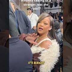 RIHANNA Talking to a RANDOM STRANGER 😱 #rihanna #shorts