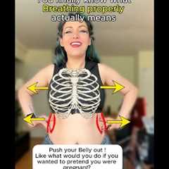 Visual Representation of Breathing Technique & Support in Singing-Diaphragm,Pelvic Floor,Core..