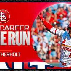 JJ Wetherholt hits his FIRST CAREER HOME RUN on Opening Day for the Cardinals! 🤩