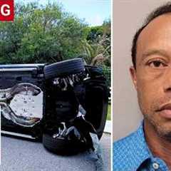 BREAKING: Tiger Woods' mugshot released after golf legend crawls from overturned car, report says