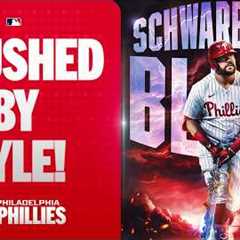 Kyle Schwarber CRUSHES his first homer of 2026!💥(Two-run homer for the Phillies!)