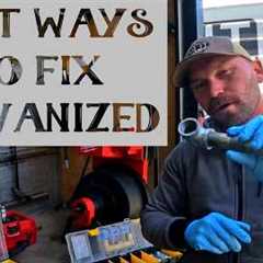 The ONLY Three Ways to FIX Broken Galvanized Piping. (Plumber Tip)