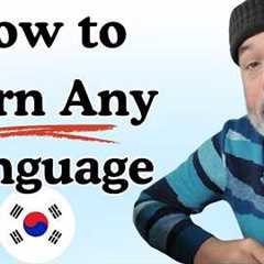 How to Learn Any Language (Even Korean) without Memorization