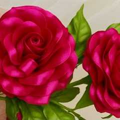 Easy Satin Ribbon Roses 🌸 DIY Flower Bouquet in Minutes