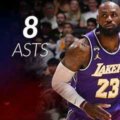 LeBron James 14 pts 8 asts vs Nets 25/26 season