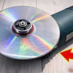 Why is it not Patented? Insert a Compact Disc into the Angle Grinder and be Amazed!