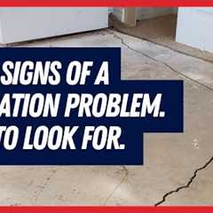 Top Ten Signs of a Foundation Problem. What To Look For In Foundation and Concrete Repair.
