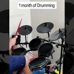 1 DAY OF DRUMMING Vs 10 YEARS OF DRUMMING!!😃😎🤘🔥 #shorts #drummer #music  #drumming