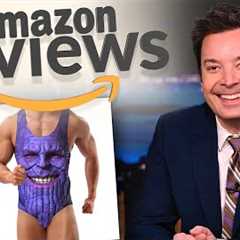 Amazon Reviews: Taco Sleeping Bag, Thanos Bathing Suit | The Tonight Show Starring Jimmy Fallon