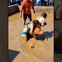 girls fight in mud part 121 #wwe #mma #shorts #viral #trending #sports #news #wrestling